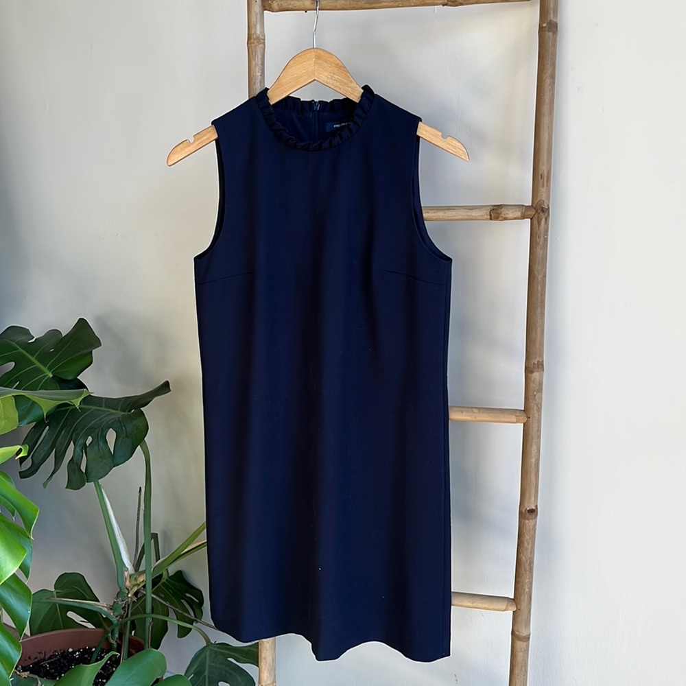French Connection navy shift dress size US 6